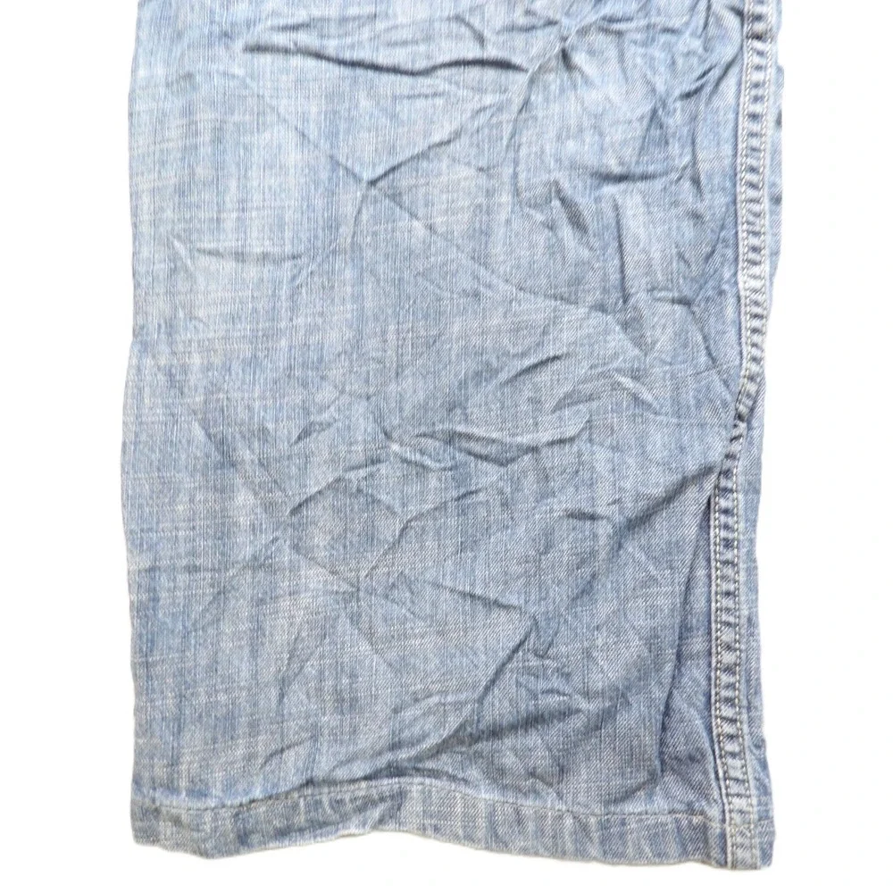 Levi's 569 Loose Straight Jeans Men W40xL25 Light Blue Denim Pants Hemmed Baggy